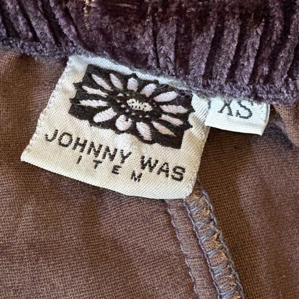 VINTAGE JOHNNY WAS Purple Maxi Skirt Womens Size XS Festival/Boho/Whimsical - Picture 3 of 6